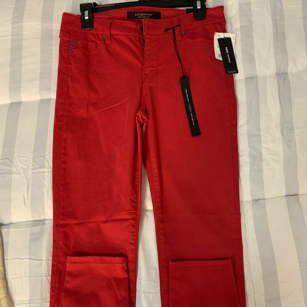 Liverpool Los Angeles red skinny jeans